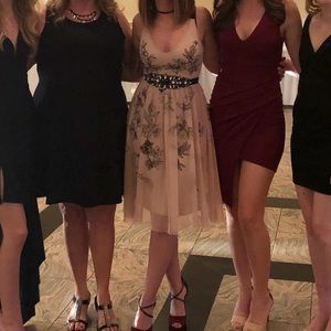 Embroidered “graffiti” dress